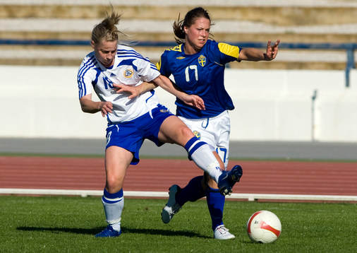 Linda Sällström, Finland, och Johanna Almgren, Sverige