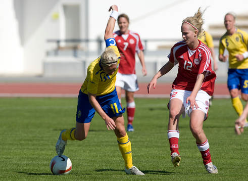 Victoria Svensson, Sverige, och Line Röddik Hansen, Danmark