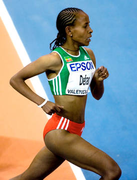 Merseret Defar, Etiopien. 3000 meter