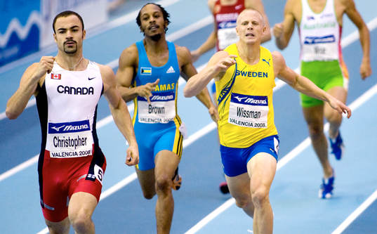 Johan Wissman tar silver på 400 meter