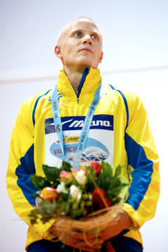 Johan Wissman tar silver på 400 meter