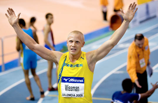 Johan Wissman, silver på 400 meter