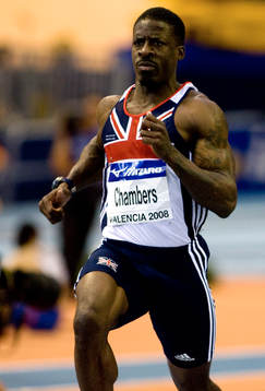 Dwain Chambers, Storbritanien. 60 meter