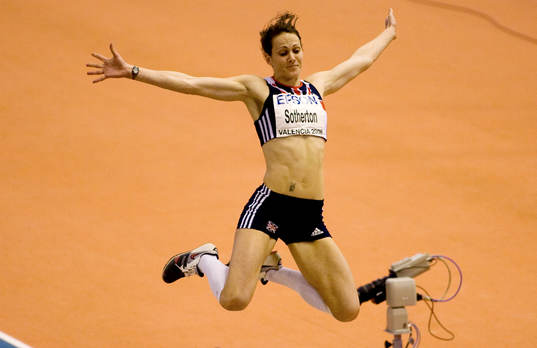 Kelly Sotherton, Storbritanien. Femkamp