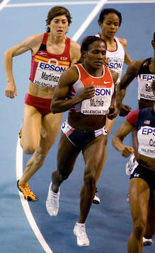 Maria Mutola, Mozanbiuqe. 800 meter
