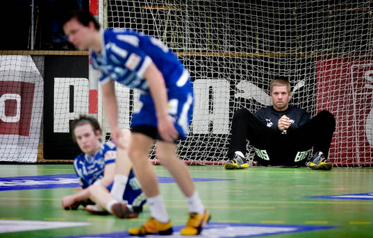 Johan Sjöstrand, Målvakt Skövde, och resten av Skövde
