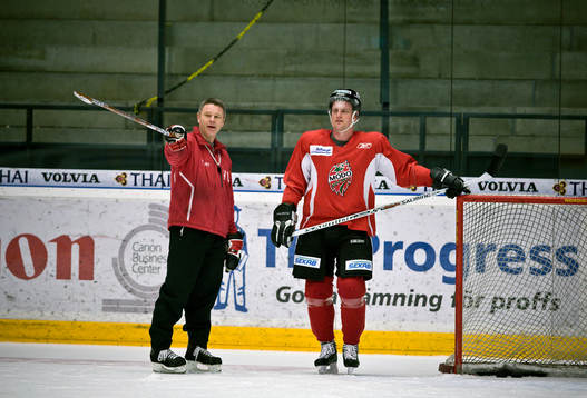 Mattias Timander och Harald Lückner, tränare Modo