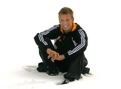 Pontus Wernbloom i snön