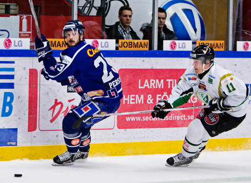 Niklas Persson, Linköping, och  Jesper Mattsson, Färjestad
