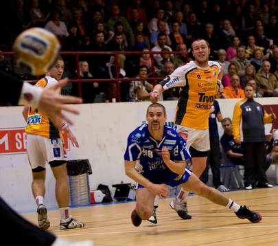 Straffhjälten Andreas Bamberg gör ett linjemål