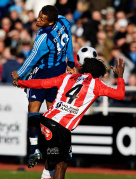 Thiago Quirino Da Silva, Djurgården, nickar bollen