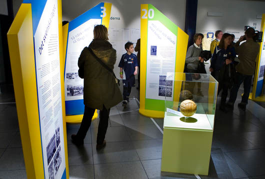 Fotboll, Riksidrottsmuseet; Invigning av utställningen "VM