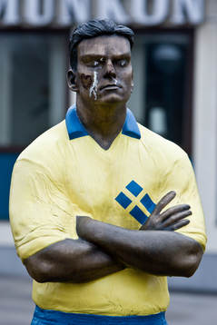 En utställning om Gunnar Nordahl hålls vid kommunkontoret