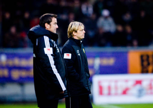 Per Joar Hansen, tränare, Sundsvall och Tony Gustavsson,