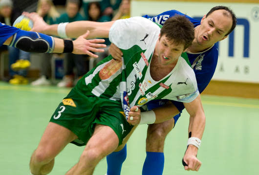 Tobias Karlsson, Hammarby, och Zoran Roganovic, H43