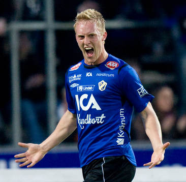 1-0 Peter Larsson, jubel