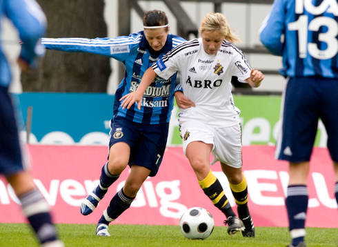 Louise Fors, AIK och Anna Lagerberth, Djurgården