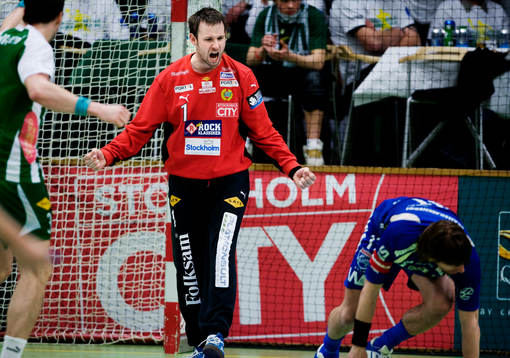 Michael Åström, målvakt, Hammarby, jubel, Tomas Axnér,