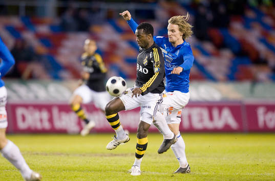 Dulee Johnson, AIK, med Jonas Bjurström