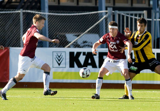 Qvidings båda målskyttar, Mattias Gravem och Hannes