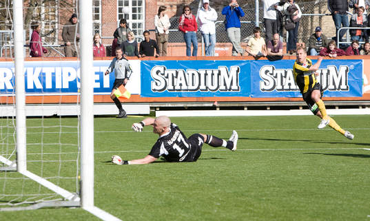 Jonas Henriksson gör 1-0 till Häcken