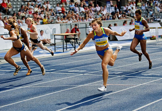 Susanna Kallur, Sverige, går i mål
