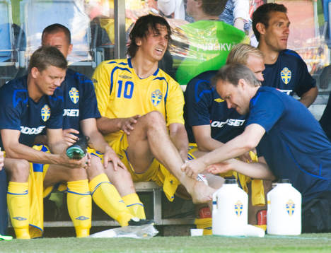 Zlatan Ibrahimovic skadad