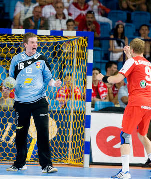 Hreidar Gudmundsson, målvakt, jubel