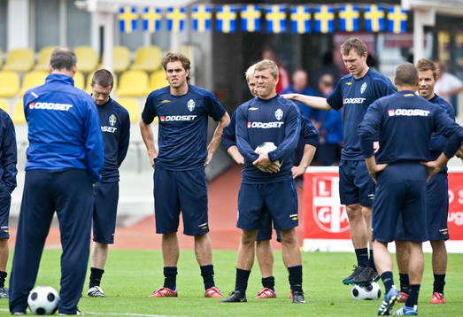 Mikael Nilsson, Johan Elmander, Marcus Allbäck, Kim