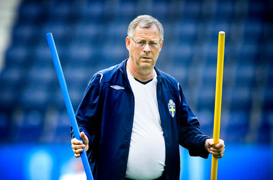 Träning på matcharenan Wals-Siezenheim Stadium i