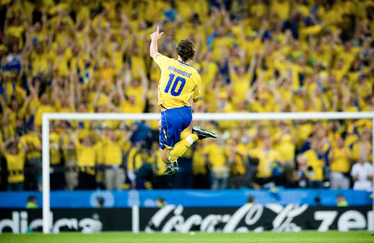 Zlatan Ibrahimovic, Sverige (Jubel)