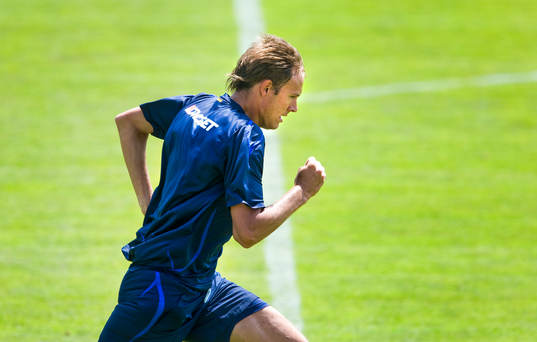 Andreas Granqvist tränade lite på egen hand