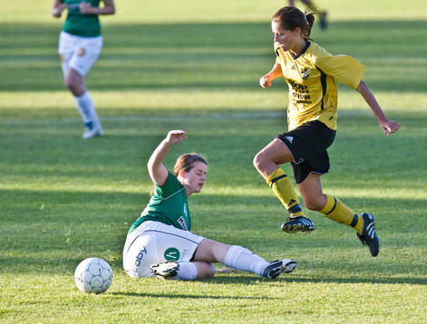 Fotboll, dam, småklubb, Hässleholms IF - IFK Hässleholm