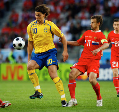 Zlatan Ibrahimovic, Sverige och Sergei Semak, Ryssland