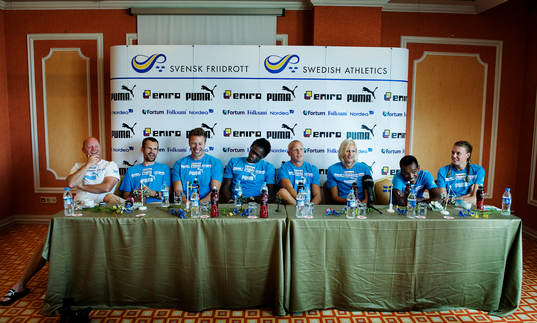 Thomas Engdahl, Stefan Holm, Magnus Arvidsson, Alhaji Jeng,
