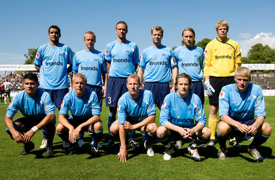 Häcken. Lagbild, startelva