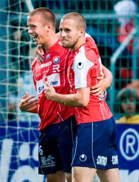 Alexander Mellqvist och Patrik Elmander, Örgryte. Glädje,