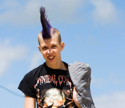 Frisyr, punkfrisyr, tuppkam, punkare