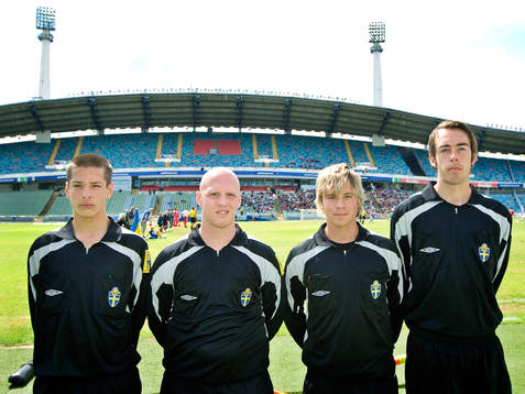 Fotboll, Gothia Cup, Final, domare, Domarteam Pontus