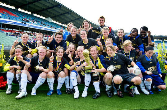 Finaler, segrare, lagbild, pokal