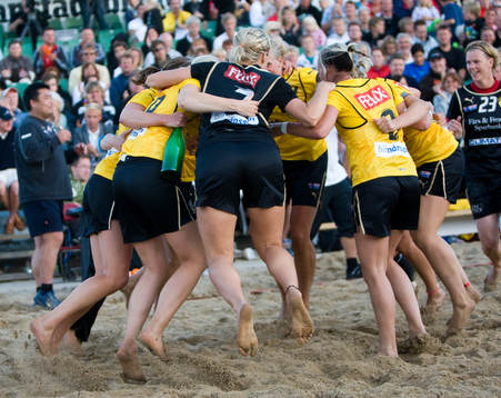 Handboll, Åhus Beachhandboll, dam, final, Eslöv -