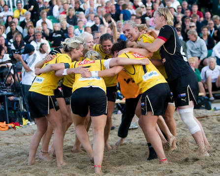 Handboll, Åhus Beachhandboll, dam, final, Eslöv -