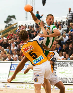 Handboll, Åhus Beachhandboll, herr, Hammarby - Kristianstad