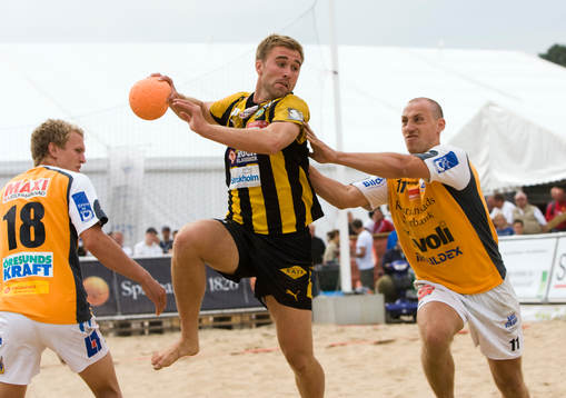 Handboll, Åhus Beachhandboll, herr, Hammarby - Kristianstad