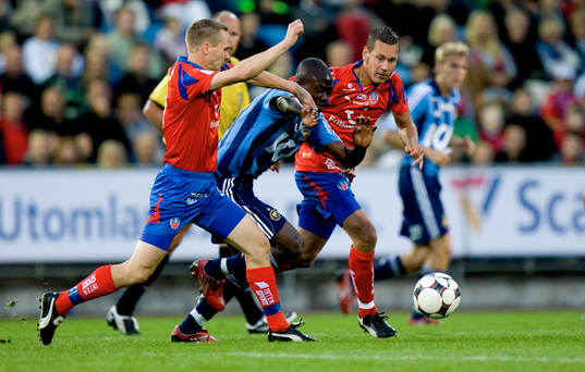 Jones Kusi Asare, Christoffer Andersson och Marcus Lantz