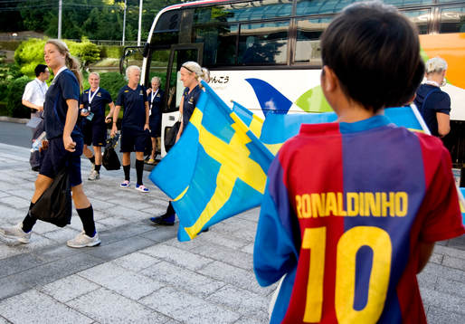OS 2008, Fotboll, dam, Sverige, Förhands, Träningsläger