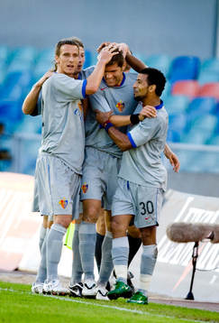Benjamin Huggel, FC Basel, jubel