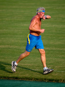 Landslagsläkaren Sverker Nilsson tog en joggingtur