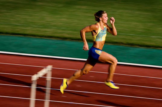 Susanna Kallur sprang på träningen men hoppade inte häck