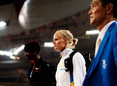 Carolina Klüft, Sverige, är utslagen från finalen
